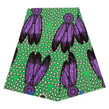 2019 New Arrivals Fashion African Fabric 100% Cotton Purple Feather Print Green Fabric African Veritable Ankara 2024 - buy cheap