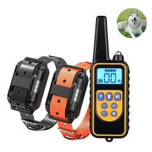 800m Electric Dog Training Collar Pet Remote Control Waterproof Rechargeable with LCD Display for All Size Bark-stop Collars 2024 - buy cheap