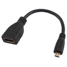 1,4 в микро HDMI к HDMI соединитель короткий кабель мини HDMI к HDMI Женский 15 см 2024 - купить недорого