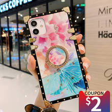 Роскошный 3D чехол MUSUBO для телефона iPhone 12 mini 11 Pro Max Xsmax XR XS SE 2020 8 7 6s PLUS, мягкий силиконовый Квадратный чехол с боковыми сторонами 2024 - купить недорого