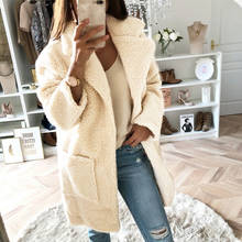 LOOZYKIT Autumn Winter Faux Fur Coats Women Warm Teddy Bear Coat Ladies Fur Jacket Female Teddy Outwear Plush Overcoat Long Coat 2024 - buy cheap