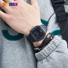 SKMEI-reloj Digital para hombre, cronómetro deportivo, electrónico, militar, resistente al agua, 5Bar 2024 - compra barato