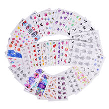 50/40 Sheets Nail Art Water Transfer Stickers Mixed Decals Cartoon Flower Pattern Nail Tips Decals Manicure Nail Tattoos LAM50-1 2024 - buy cheap