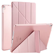 Case For iPad Air 2 3 10.2 2019 2020 PU Leather Multi-Fold Stand Smart Cover For iPad Pro 10.5 9.7 2017 2018 PC Back Tablet Case 2024 - buy cheap