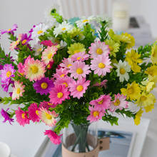 Искусственные цветы, хризантемы, 15 цветов, искусственный цветок, белый букет «сделай сам», украшение для дома и сада, свадьбы 2024 - купить недорого