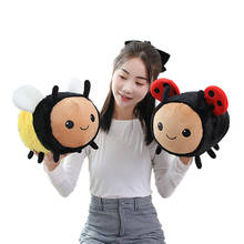 20/30/40cm Lovely Plush Fuzzy Bumble Bee Toys Stuffed Animals Dolls Honey Bee Ladybird Toys Soft Pillow for Girls Kids Gifts 2024 - buy cheap