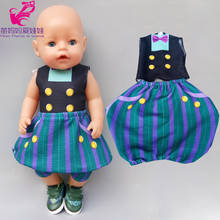 43cm baby doll boy Clown suit 18 inch girl doll clothes coat children toys wear 2024 - buy cheap