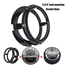 1pcs 5 3/4" Headlight Mounting Bracket Adapter Ring Kit Black Chrome for Motorcycle for 5 3/4 Inch 5.75-Inch LED Headlights 2024 - buy cheap