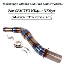 Tubo de conexión medio para motocicleta, repuesto para sistema de escape Original, 51mm, para CFMOTO NK400 NK650 2024 - compra barato