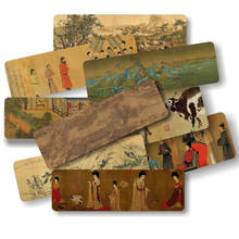 Decalque de página de papel de pinturas chinesas 10 modos, estilo antigo, livro, suporte de mensagens, cartão de presente, papelaria 2024 - compre barato