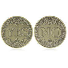 1Pcs Creative Alloy Coin Collectible Great Gift Yes Or No Decision Coin Art Collection YES NO Letter Commemorative Coin 2024 - buy cheap