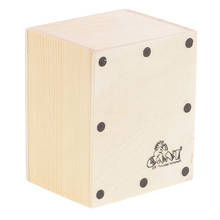 Tooyful-Mini coctelera de arena de Cajon, tambor de mano de madera duradero, accesorio de apoyo de banda, bricolaje, 6,5x5,2x4,3 cm 2024 - compra barato