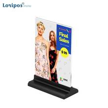 Acrylic Photo Frame A6 10X20cm Label Holder Desk Sign Frame Menu Stand Advertising Poster Photo Frame A5 Picture Display Holder 2024 - buy cheap