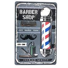 Barber Shop Decoration Haircut&Shave Beard Tin Sign Vintage Funny Iron Painting Metal Plate Novelty Tin Metal Wall Art Signs 2024 - buy cheap