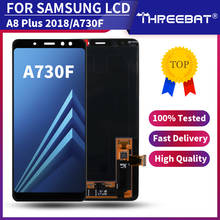 Pantalla LCD SUPER AMOLED para SAMSUNG Galaxy A8 +, A8 Plus, 100%, A730, A730F, reemplazo de digitalizador de pantalla táctil, novedad de 2018 2024 - compra barato