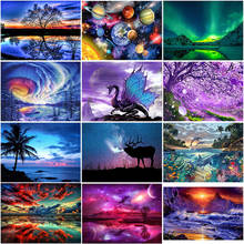 DIY 5D Diamond Painting Aurora Diamond Embroidery Landscape Cartoon Cross Stitch  Rhinestones Full Round Drill Mosaic Home Decor 2024 - buy cheap