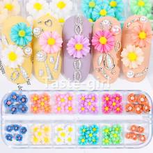 New arrival 60PCS fake nails accessories sweet 3D nail art decorations rhinestones flower manicure supplies tool heart star 2024 - buy cheap
