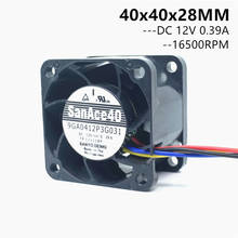 New San Ace 40mm 4cm Server Fan 4028 40X40X28mm 9GA0412P3G031  Server Case Cooling Fan 12V 0.39A Cooling Fan 16500RPM 4PIN 2024 - buy cheap