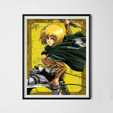 Póster de lona de Attack On Titan Manga, impresiones artísticas de Anime, Armin Fan, para decoración de dormitorio 2024 - compra barato