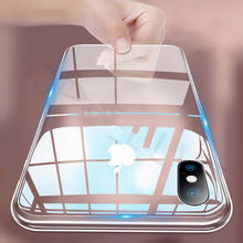 IPhone 11 Pro XS Max X XR прозрачный ТПУ чехол для телефона iPhone 8 7 4 4s 5 SE 5s 5C 6 6s Plus SE 2nd задняя крышка тонкий прозрачный кристалл 2024 - купить недорого