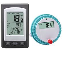 Termómetro inalámbrico para piscina, medidor de temperatura del agua flotante, impermeable, con alarma LCD Digital 2024 - compra barato