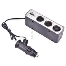 WF-0096 USB  MP3/MP4 player Fast charging multi-functional 3 sockets cigarette lighter supportmobile phone 2024 - buy cheap