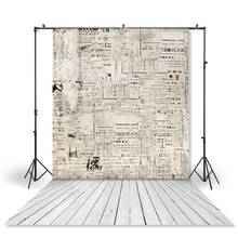 HUAYI Photography Backdrop Newborns Baby Child Photo Booth Background Old Newspaper Brick Wall Studio Photo BackdropXT-4024 2024 - buy cheap