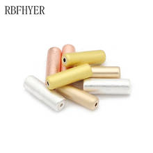 RBFHYER Matte Gold Silvers Hematite Long Cylinder Natural Stone Charm Spacer Loose Beads For Jewelry bracelet Making Diy 13x4mm 2024 - buy cheap