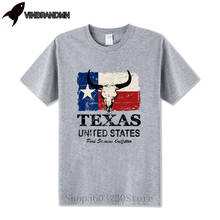 Cheap Hot Sale Wholesale Basic Retro Summer Style Short Sleeve cotton USA America Texas Flag Men t shirt Vintage O-neck t-shirts 2024 - buy cheap