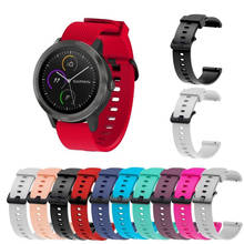 Correa de 20mm para reloj Garmin Vivoactive3 Hr, correa de Gel de sílice, para xiaomi Amazfit Bip/samsung Galaxy de 42mm, reemplazo de correa de reloj deportivo 2024 - compra barato