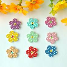 50PCs/lot Mixed Cartoon flower Wooden Buttons 2 Hole Fit Sewing DIY Scrapbook Scrapbooking Sewing Accessories Supplies For Craft 2024 - buy cheap