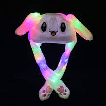 Funny Gifts For Men Women Kids Rabbit Ear Panda Hat Cap Wrap Lovely Toys Party Fashion Cute Plush Led Light  Warm Hat Animal 2024 - buy cheap