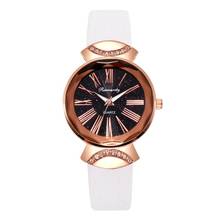Luxury Fashion White Women Watches Roma Dial Retro Ladies Wristwatches with Bamboo Knot Leather Band Casual Female Quartz Watch 2024 - buy cheap