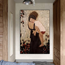 Pinturas en lienzo de Gustav Klimt para decoración del hogar, impresiones abstractas famosas y carteles, imagen artística de pared para sala de estar, madre e hijo 2024 - compra barato