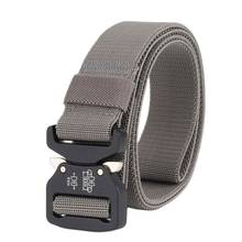 Good Male Tactical military Canvas young students nylon elastic Belt Outdoor Tactical knitted  Belt Army ceinture homme 16 2024 - buy cheap