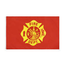 johnin 90X150cm united states of american fire fighter Firefighter Flag 2024 - buy cheap