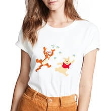 New Women T-shirts Casual Harajuku Disney Easter Tigger and Pooh Printed Tops Tee Summer Female Short Sleeve Tshirt Clothing 2024 - buy cheap