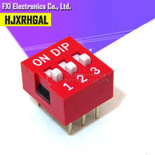 10PCS DIP Switch 3 Way 2.54mm Toggle Switch Red Snap Switch Wholesale Electronic 2024 - buy cheap