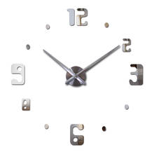 2020 Hot  Wall Clock Modern Design Clocks Quartz Watch modern Acrylic Mirror Diy Sticker 3D Stickers Living Room 2024 - buy cheap