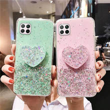 For Huawei P40 Lite Case Luxury Bling Glitter Heart Holder Cover On For Huawei P40 Pro Plus P40Lite P 40 P4 0 Soft Stand Cases 2024 - buy cheap