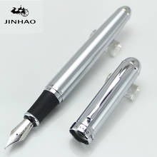 JINHAO 750 благородный железо-серый 18KGP перьевая ручка с перьевым наконечником канцелярские принадлежности для школы и офиса ручка для письма 2024 - купить недорого