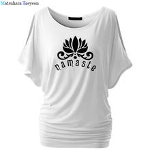 Lotus Flower Print Women Tshirt Cotton Casual Funny T shirt Short Sleeve Round Neck Women Top Tee Oversized Loose 2024 - buy cheap
