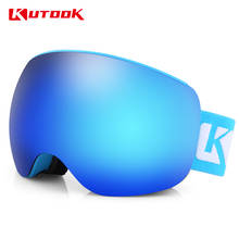 KUTOOK Skiing Goggles Anti Fog for Men Women TPU UV Protection Ski Mask Soft Snowmobile Windproof Sknow Winter Snowboard Glasses 2024 - buy cheap