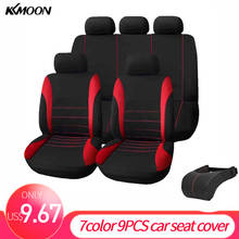 KKMOON-Protector Universal para asientos de coche, 7 colores, 9 Uds., decoración Interior, alfombrilla de cojín, autofundas de estilo para coches 2024 - compra barato