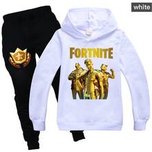 Chándal de Fortnite Battle Royale para niño y niña, conjunto de Sudadera con capucha y pantalones, juego de Anime, novedad de primavera 2024 - compra barato