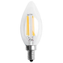 Bombilla LED regulable E12, 2W, COB, Edison, filamento de llama, 10x3,5 cm 2024 - compra barato