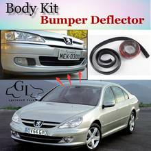 Bumper Lip Deflector Lips For Peugeot 605 607 608 Front Spoiler Skirt For TopGear Fans to Car View Tuning / Body Kit / Strip 2024 - buy cheap