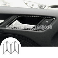 Carbon Fiber Car Door Handle Frame Trim Cover 4pcs For Audi A3 S3 2014-2019 Car accesories interior Car decoration 2024 - buy cheap