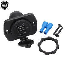 Cargador USB Dual para coche, adaptador de corriente para vehículo, barco, camión, motocicleta, 5V, 3.1A, 12V 2024 - compra barato