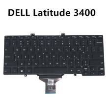 Клавиатура для ноутбука Dell latitude 5400, 5401, 7400, 3400, черная, без рамки, 0GY5TC, GY5TC CN-GY5TC 2024 - купить недорого